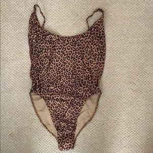One piece cheetah swimsuit
